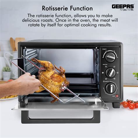 Geepas GO4464 Electric Oven with Rotisserie, 21L- Buy Online in India ...