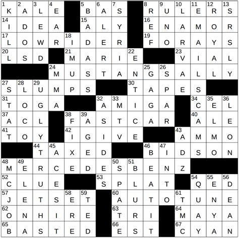 1012-22 NY Times Crossword 12 Oct 22, Wednesday - NYXCrossword.com