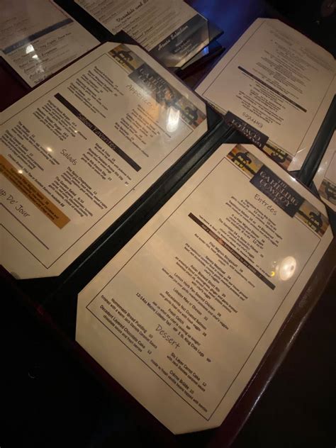 Menu at The Gambling Cowboy steakhouse, Temecula