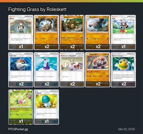 Fighting Grass by Roleskett - Pokémon TCG Pocket