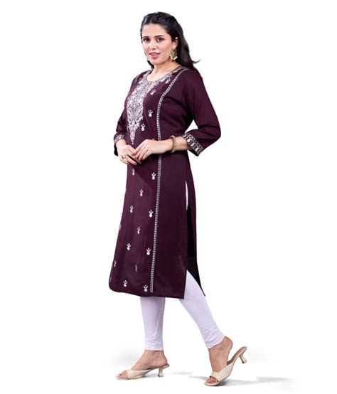 Products Details - Divinestar Women Wines Designed Kurti | forvision