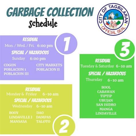 Image result for Local Garbage Pick Up Schedule
