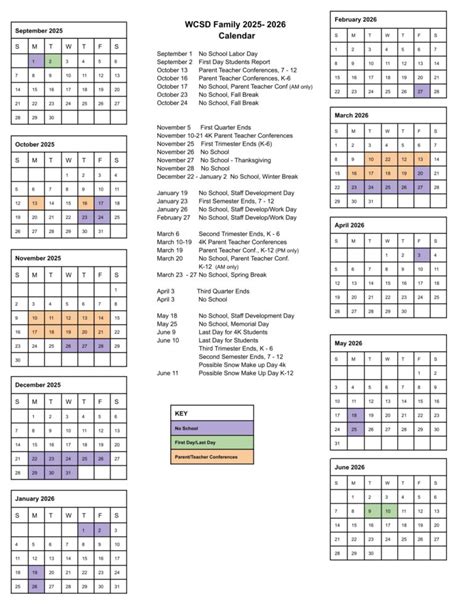 Waunakee Community School District WI Calendar 25-26 Revised - EduCounty
