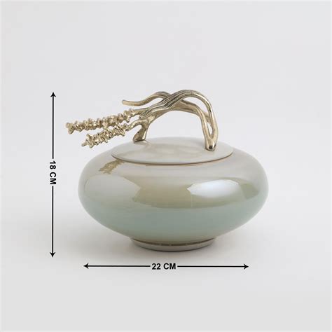 Buy Eternity Vivere Glass Decorative Canister from Home Centre at just ...