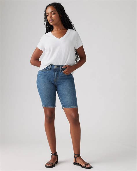 Shaping bermuda women's shorts - lavé foncé | Levi's® CA