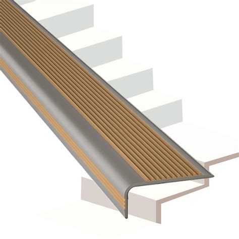 Metal Aluminum Step Edge Tread Safe Stair Nosing Strip Nose Trim - Tile ...
