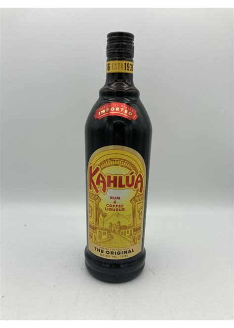 Kahlua Rum & Coffee Liqueur 20% abv 40 Proof 750ml - Holly Main liquor