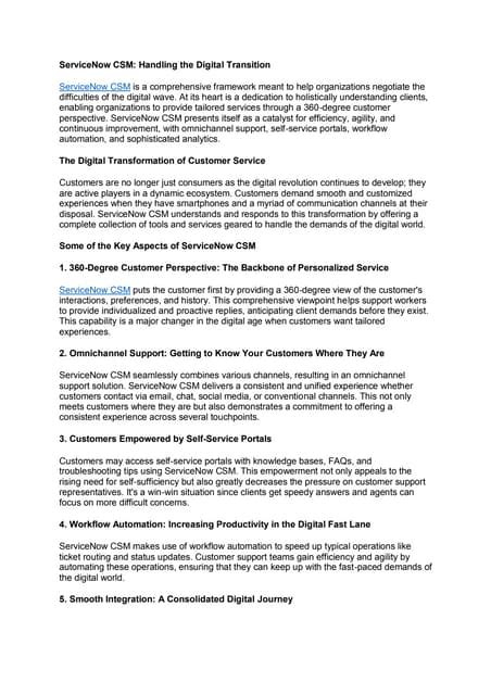 Image result for ServiceNow CSM Module