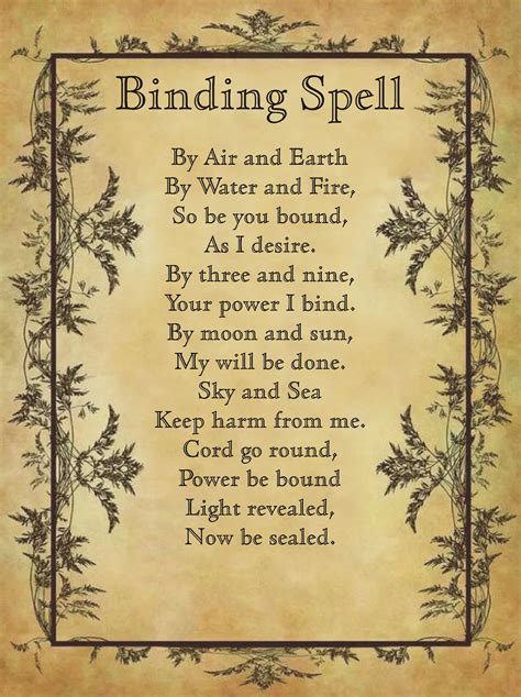 Binding Spell for homemade Halloween Spell Book. | Halloween spell book ...