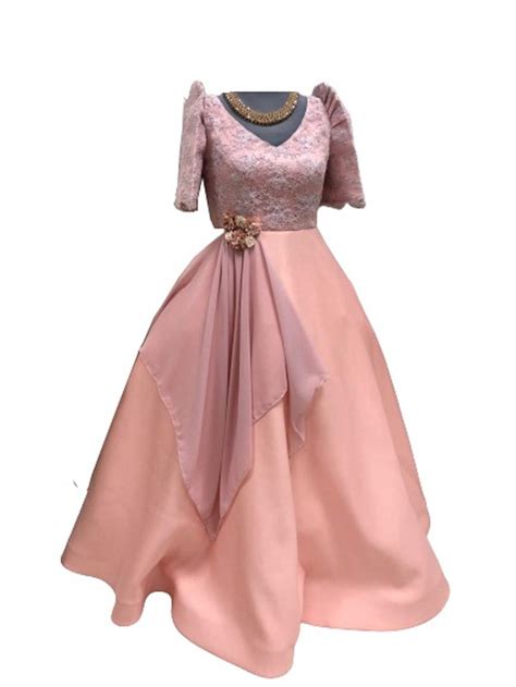 Buy Filipiniana Dress for Women –Butterfly Sleeves -Philippine National ...