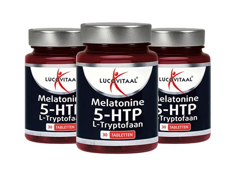 3x 30 Lucovitaal Melatonine 5-HTP L-Tryptofaan Aanbieding - iBOOD