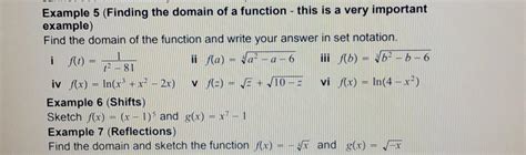 How to Find a Domain of a Function 的图像结果