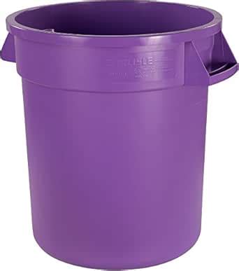 Carlisle 34101089 Bronco Round Waste Container Only, 10 Gallon, Purple ...