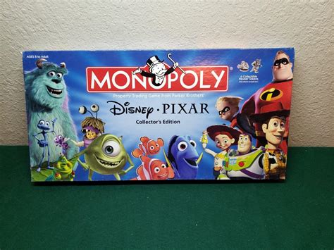 Monopoly Disney PIXAR Collector's Edition Board Game 2005 100% Complete ...