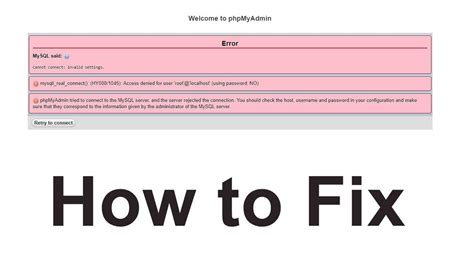 Access Is Denied for Admin User MySQL 的图像结果