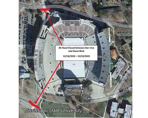 B.S. Hood Drive closing temporarily for Davis Wade Stadium repair ...