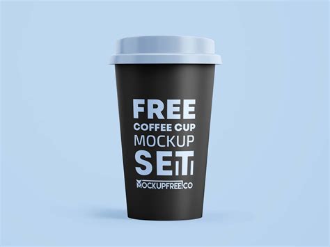 Free Coffee Paper Cups Mockup (PSD)