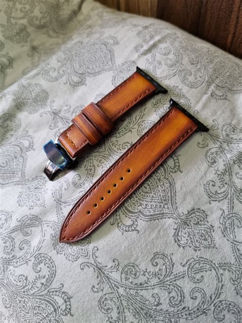 Leather Apple watch strap - Indianleathercraft