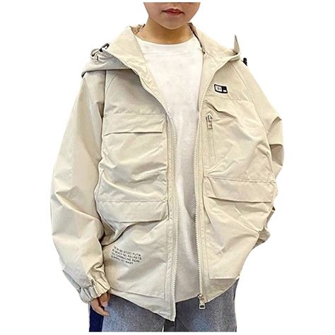 Edvintorg Kids Windbreaker Jacket for Boys Street Style Letter Printed ...