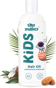 tiny mighty Kids Hair Oil, 100% Cold Pressed, Rejuvenate Scalp, Promote ...