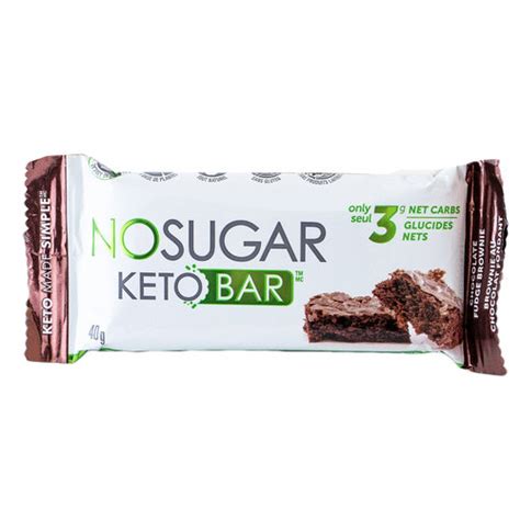 Buy No Sugar Company Vegan Keto Bar Chocolate Fudge Brownie 40 g ...