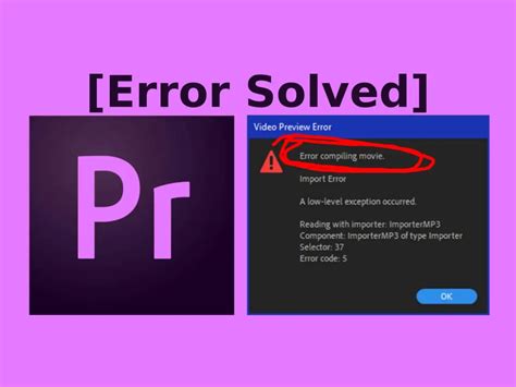 Image result for How to Fix Adobe Primer Pro Error Compiling Movie