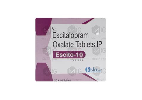 Escito 10mg Tablet: View Uses, Side Effects, Price & Substitutes