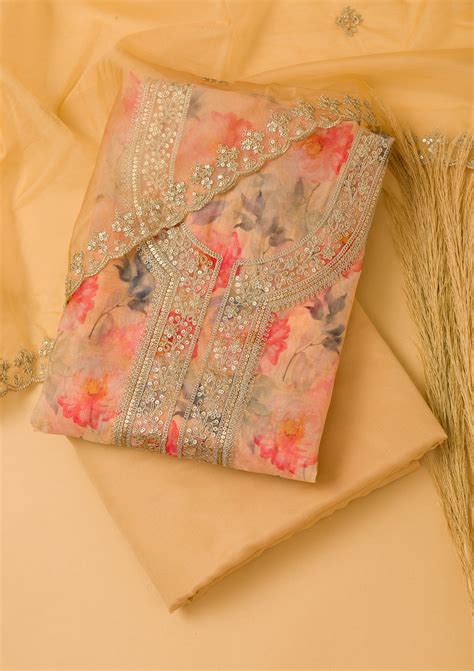 Organza Suit - Buy Stylish Organza Salwar Suits for Women Online – Koskii