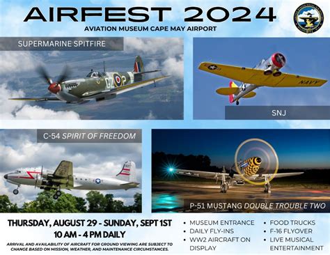 Air Fest 2024, Naval Air Station Wildwood Aviation Museum, Erma, 29 ...
