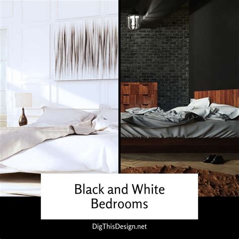 Black and White Bedrooms - Dig This Design
