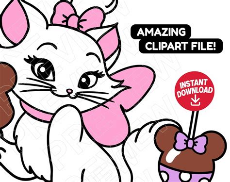 Buy Marie SVG Aristocats Snacks Png Dxf Clipart Cut File Layered Online ...