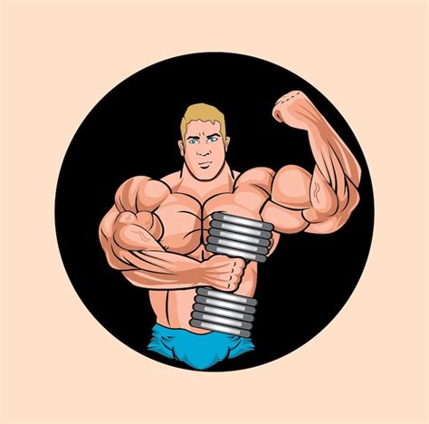 Bodybuilder zeigt seine muskeln-Vektoren – Lade kostenlose, hochwertige ...