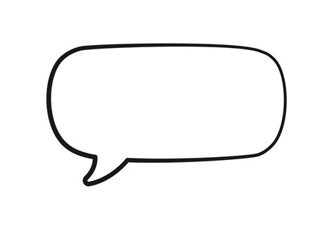 Empty speech bubbles text box. Comic speech bubble doodle outline ...