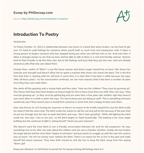 Image result for Example Poetry for Introduction