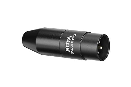 Boya 35C-XLR PRO 3.5mm Mini Jack to XLR Adapter with Power Converter ...