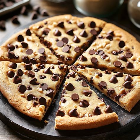 Chocolate Chip Cookie Pizza