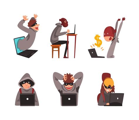 Hacker and cyber criminals stealing private personal data and money ...