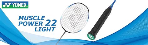 Yonex Muscle Power 22LT Aluminum Strung Badminton Racquet, G4 (Black ...