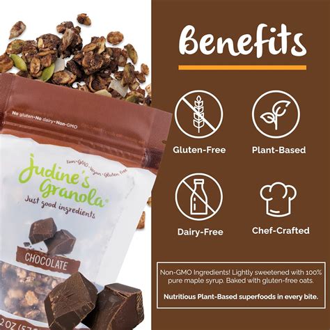 Buy Judine's Granola, Healthy Whole Grain Oats, Chocolate, Snack, 2 ...