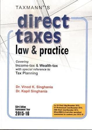 Buy Direct Taxes Law and Practice Book Online at Low Prices in India ...