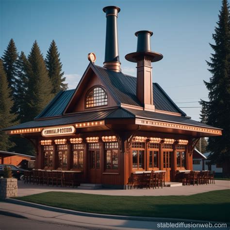 Russian Revival Tavern with Art Stations | Stable Diffusion Online