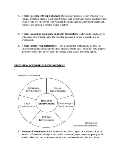 BST Chapter 3 Business Environment Notes 4 - It helps in coping with ...
