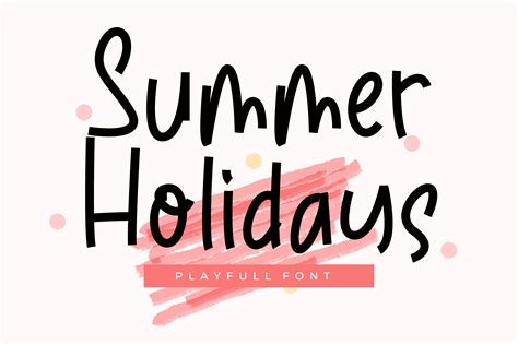 Summer Holidays Font by Ongtype co. · Creative Fabrica