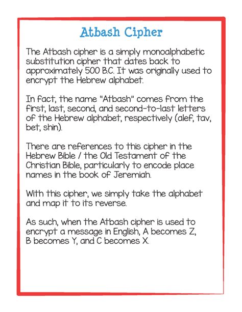 Image result for Atbash Cipher