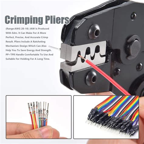Buy Dupont Connector Kit Wire Crimper,2.54mm Pitch 1 2 3 4 5 6 8 10 Pin ...