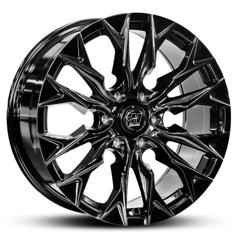toyota land cruiser 300 series hussla phantom gloss black wheel #14330