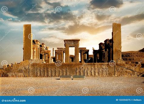 Persepolis Is The Capital Of The Ancient Achaemenid Kingdom. Sight Of Iran. Ancient Persia ...