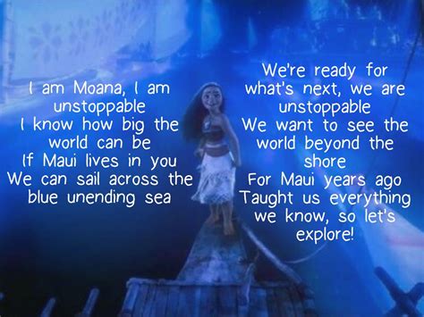 Moana Song List Lyrics at Andrew Hodder blog