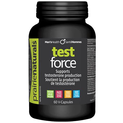 Prairie Naturals Test Force Testosterone Produce 60 Capsules