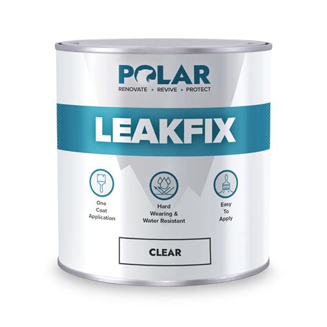 Buy Polar Premium Leak Seal Clear Paint - 500ml - Instant Waterproof Roof Sealant - Ideal for ...